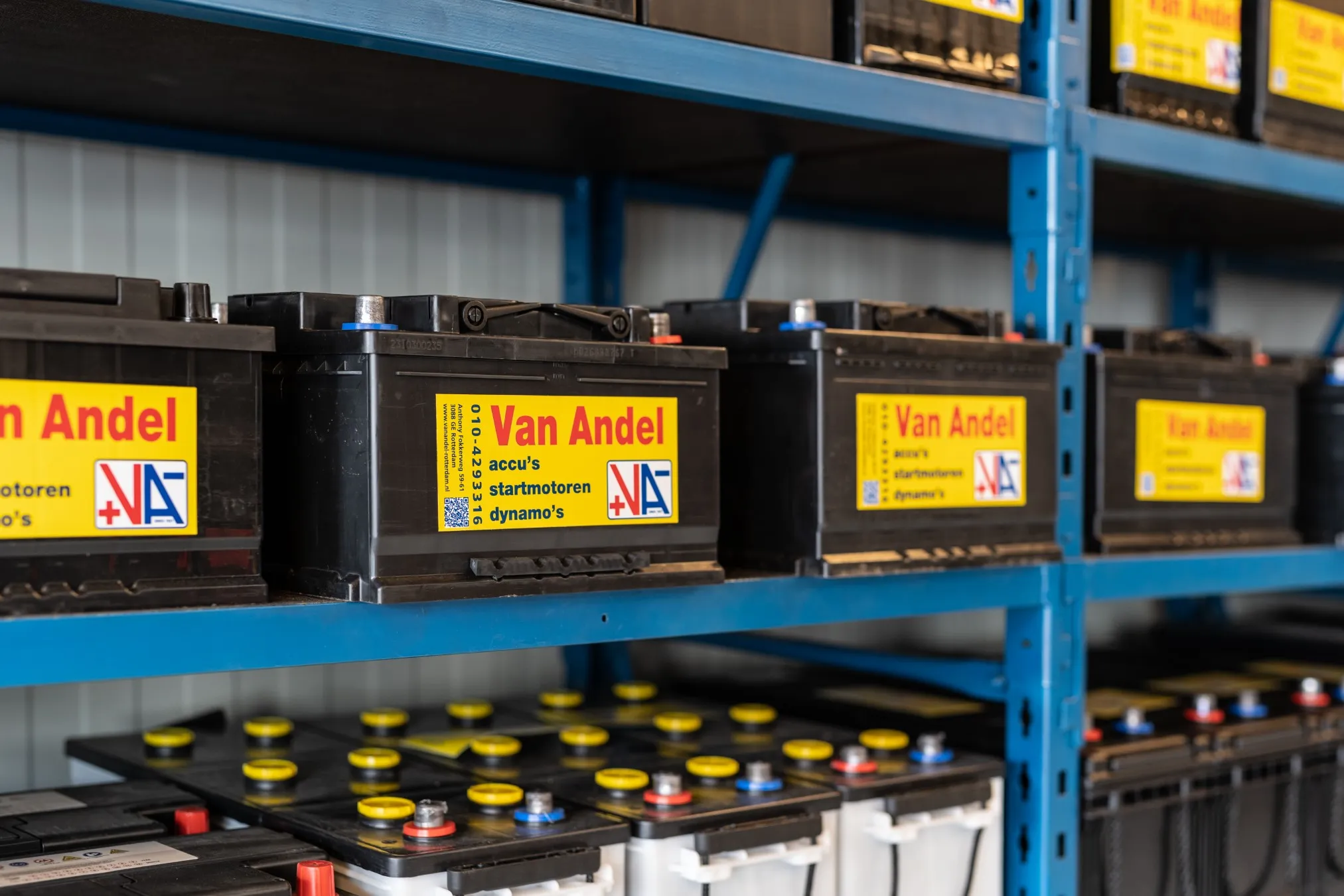Acculader voorraad van andel rotterdam